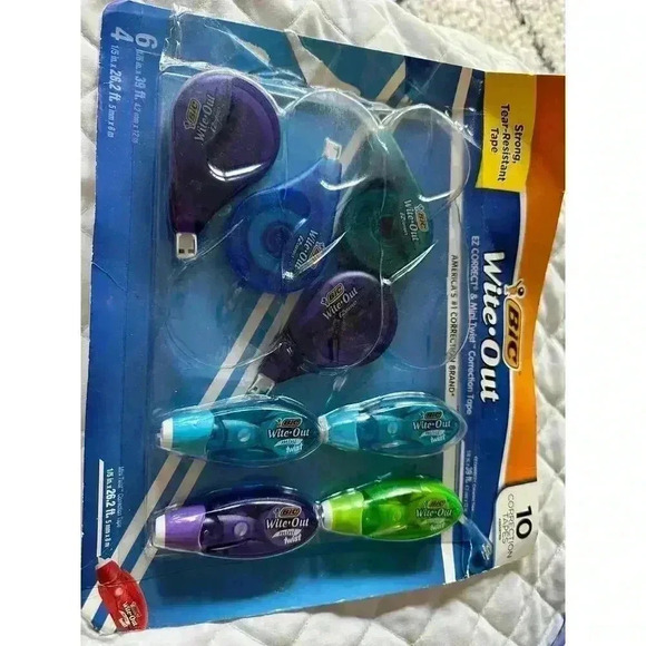BIC Wite-Out Correction Tape, Variety Pack, 6 EZ Correct and 4 Mini Twist, 10 ct - Picture 1 of 5